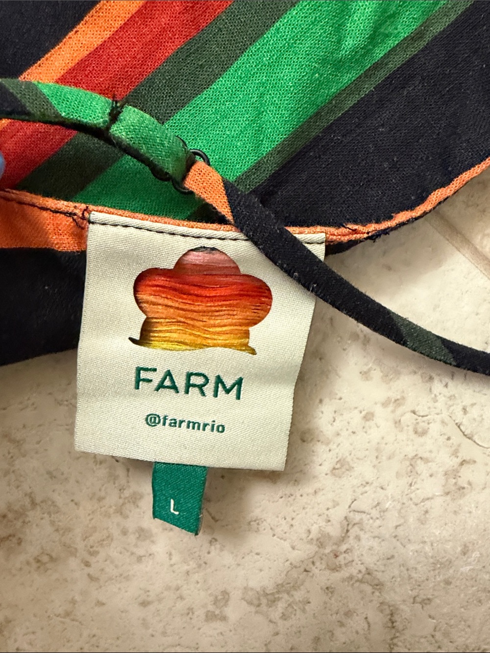 FARM Rio Black Wide Leg Pants & Halter Set with Multicolor Banana & Leaf Print - Picture 7 of 10